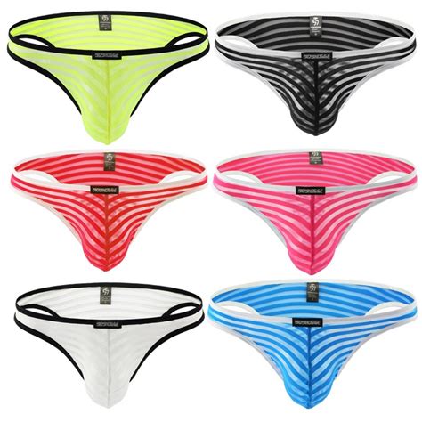 New 6pcs Lot Sexy Mini Briefs Men Breathable Underwear Man Panties Gay Men Brief Bikini