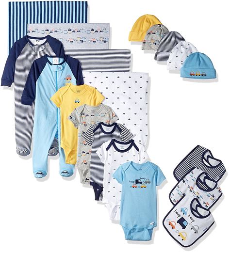 Baby boy gifts amazon uk. 54$. Amazon.com: Gerber Baby Boys 19 Piece Essentials Gift ...