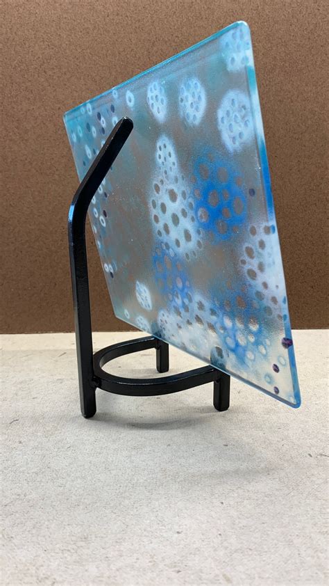 Fused Glass Stand Metal Stand Art Display Stained Glass Etsy