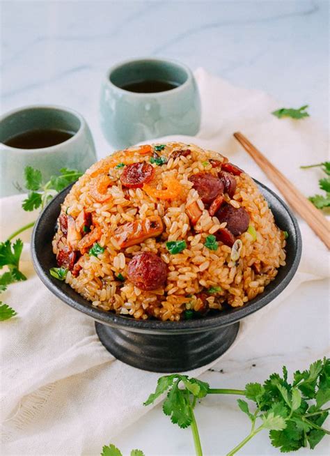 Some restaurants use basmati rice as it falls into individual grains, jasmine rice can be used for a more authentic fried ricewelcome to henrys howtos. Sticky Rice with Chinese Sausage | Recipe | Authentic ...