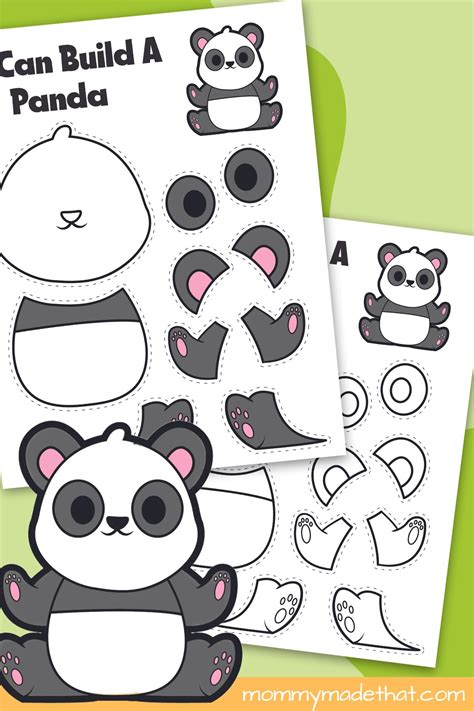 Printable Panda Craft Template Grab The Cutie For Free Free