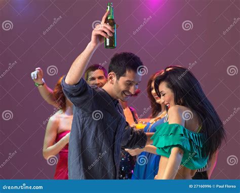 Sexy Couple Dancing Flirting In Night Club Royalty Free Stock Image 27161110