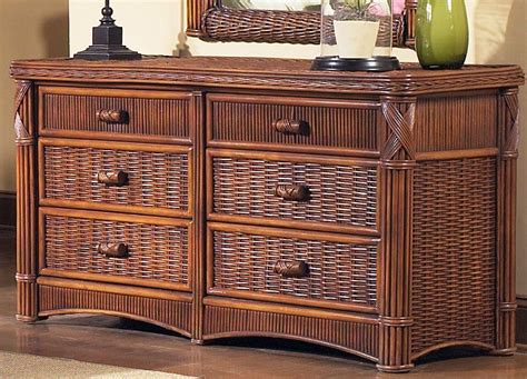 Rattan provides a bohemian accent feature in any interior space, and the best part about rattan is that it works with any colour scheme so you can add your personal touch to your design without taking away from this beautiful style. Polynesian Wicker Rattan Tropical 6 Drw Dresser Model WPI107