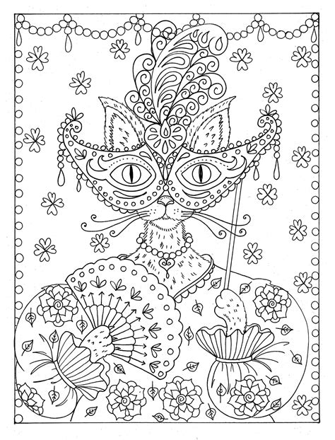 Find your new adult mindfulness colouring book today. Fantasy Cat instant Download Coloring