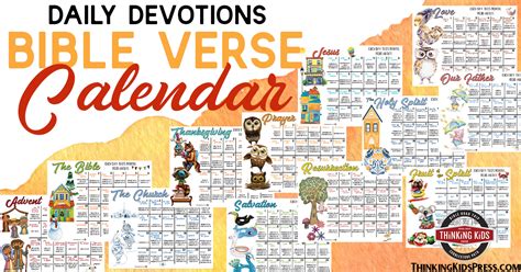 Daily Devotions Bible Verse Calendar Sm Thinking Kids