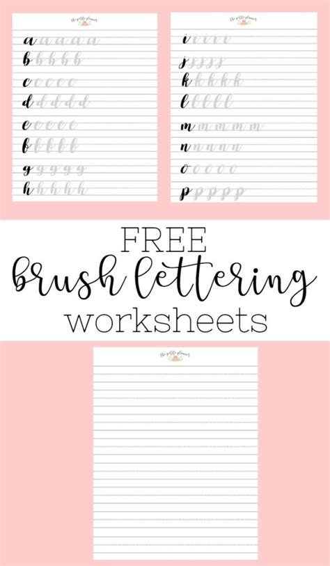 Brush Lettering And Beyond Lettering Worksheets And Practice Routine ⋆