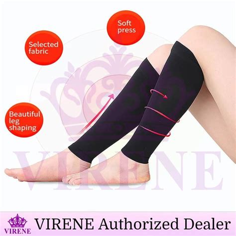 Virene Leg Slimming Shaper 1 Pair Compression Calf Skinny Socks Slim Leg Sleeves Ready Stock 190061