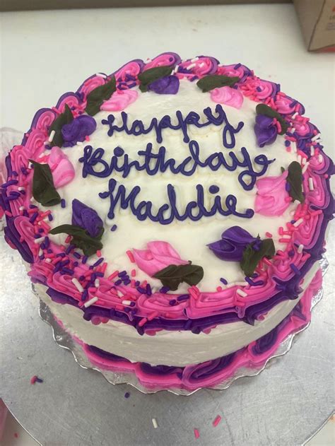 Happy Birthday Maddie In 2022 Cake Cake Decorating Round Cakes