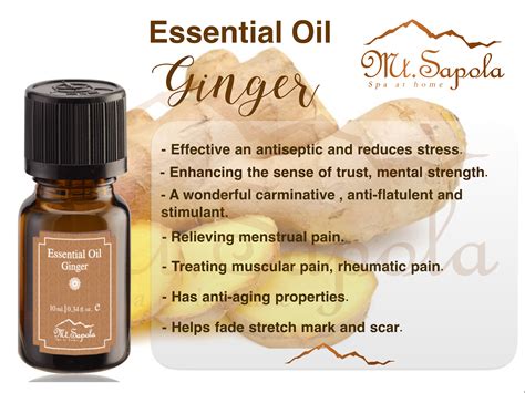 Ginger Essential Oil Mtsapola Aromatherapy Essentialoilginger Gingeroil