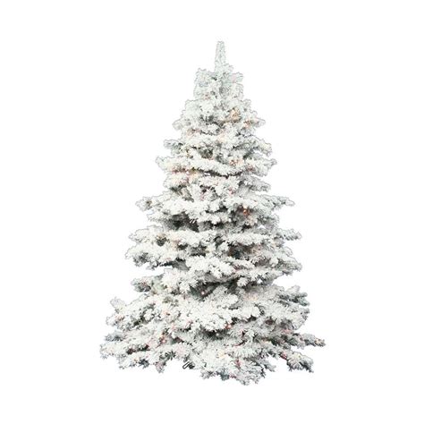 Vickerman 75 Ft Pre Lit Alaskan Pine Flocked Artificial Christmas Tree
