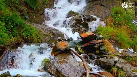 Relaxing Beautiful Mountain Waterfall Calming Nature Sounds 10 Hours