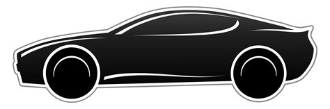 Sports Car Clipart Black And White Car Vector Logo Png Transparent Images