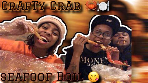 Seafood boil in the duke city! A Day At Crafty Crab 🦀😱 | Seafood Boil 😋 - YouTube