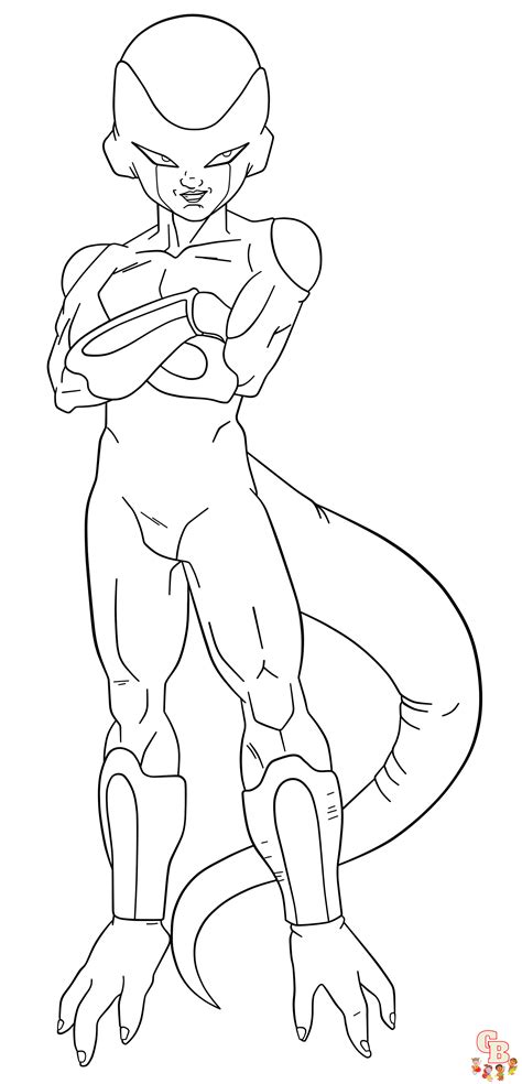 Coloring Pages Dragon Ball Z Frieza Form 3 Coloring Pages