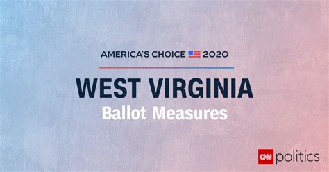 West Virginia Ballot Measure Results 2020