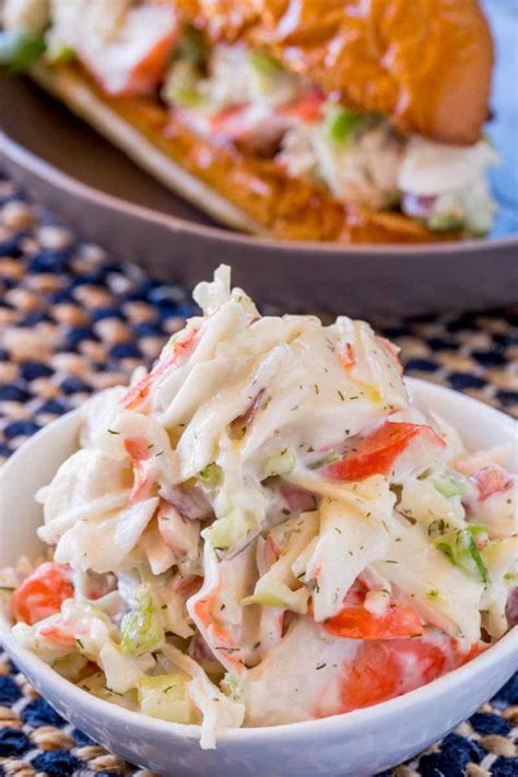 If you are wondering what my favorite hubby recipe is, it is this outstanding chicken salad recipe. Easy Seafood Salad | RecipeLion.com