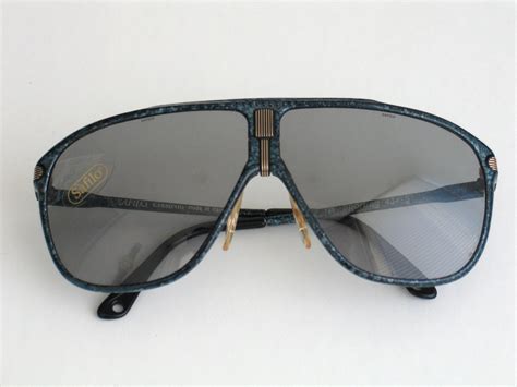 Aviator Model Safilo Vintage Sunglasses Made In Italy In The 80’s Mosaic Turquoise And Dark