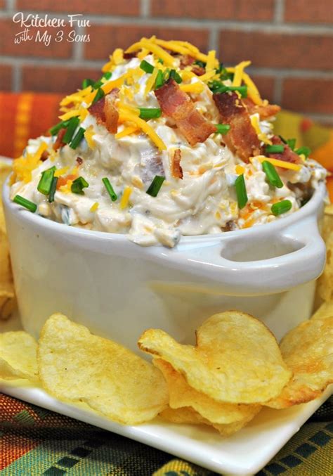 Loaded Baked Potato Dip Kitchen Fun With My Sons