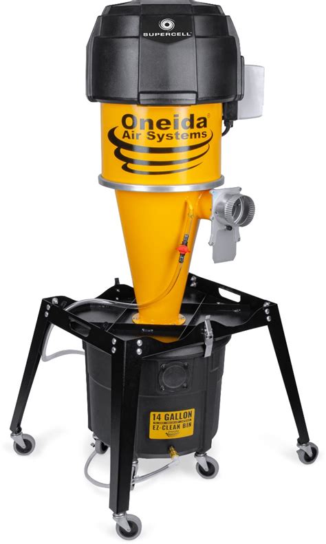 Supercell 5hp High Pressure Hepa Gfm Cyclone Dust Collector 230v
