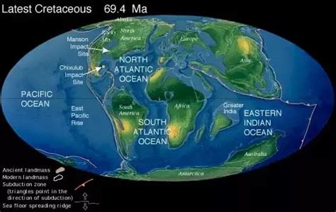 Šílený chladný Zničení map of earth million years ago Kolizní kurz Rukopis Pružnost