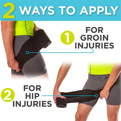 Groin Brace And Hip Flexor Wrap Compression Support Spica For Strains