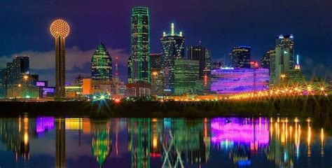 Why Is The Dallas Skyline Purple Dallas Innovates Da7