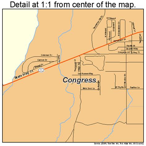 Congress Arizona Street Map 0415220