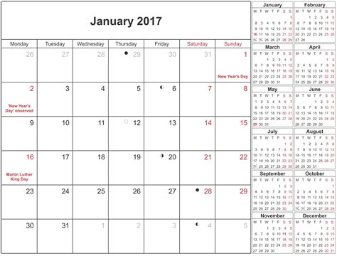 january 2017 printable calendar templates printable c