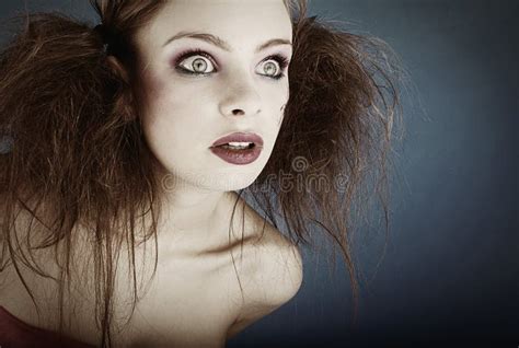 Crazy Portrait Stock Photo Image Of Model Girl Glamour 12678600