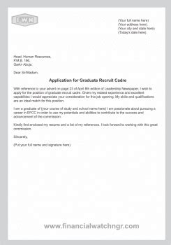 >> how to write a cover letter in nigeria. Want To Apply For EFCC Recruitment? Check Out Sample Application Letter » Financial Watch