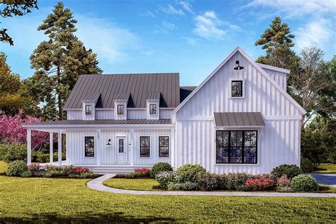 Plan Ge Modern Farmhouse Plan With Shed Dormers And A
