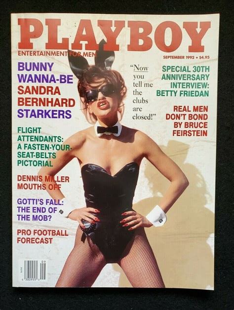 Playboy September Back Issue Morena Corwin Cover Sandra Bernhard Ebay