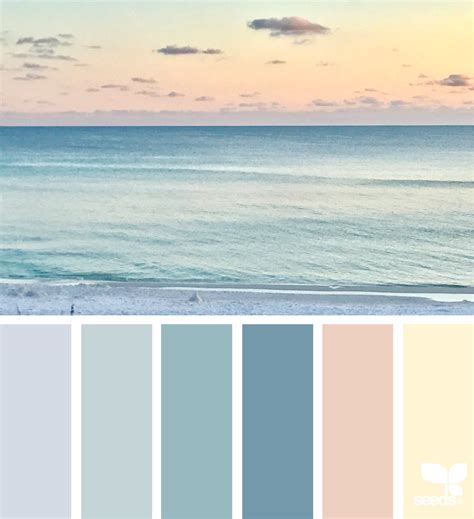 The peach got its name from the external tone of the fruit. Heavenly Hues | Beach color palettes, Beach house colors ...