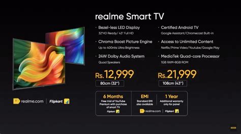 This is best budget realme tvplease watch and encourage me as i am budding you tuber. Realme Smart TV 32-inch, 43-inch Price in India ...