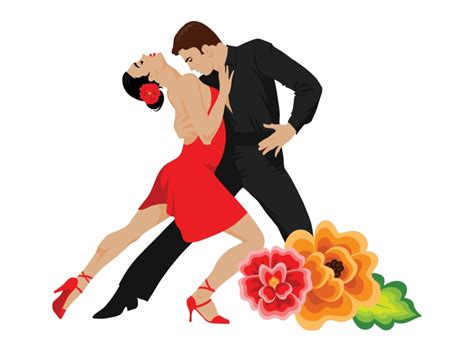 Tango Dance Clipart Couple Dancing Ballroom Dance Latin Dance Social