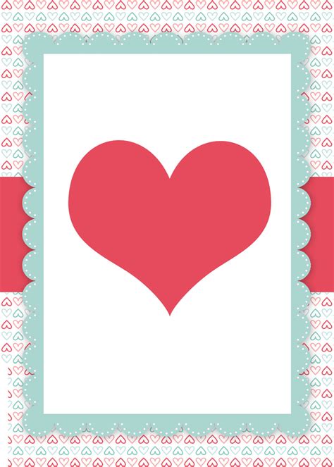 Free Printable Valentine Card Template Printable Templates