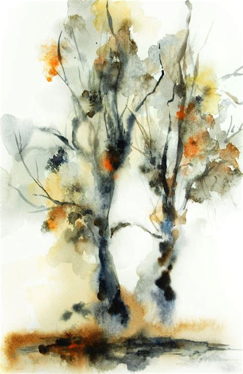 642 Best Images About Art Watercolor Trees On Pinterest