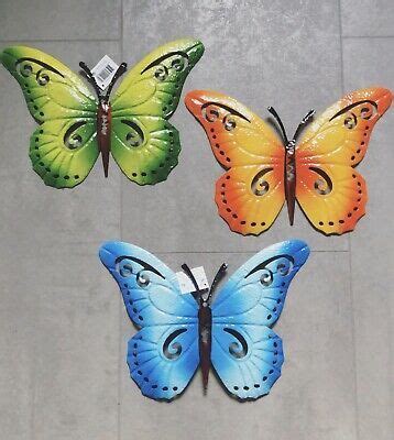Kreative wanddekorationen für dein zuhause bequem & einfach online bestellen! 3x Schmetterling Wanddekoration Wandbild Garten Terrasse ...