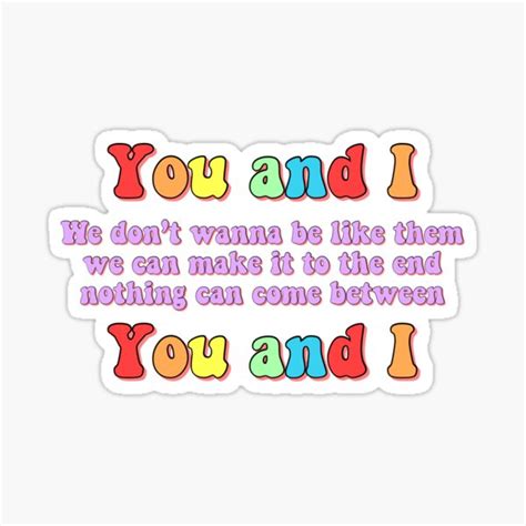 One Direction You And I Sticker Sticker For Sale By Phoebebullock