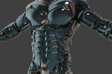 Sci Fi Armor 3dstudy Of Hard Surface Behance