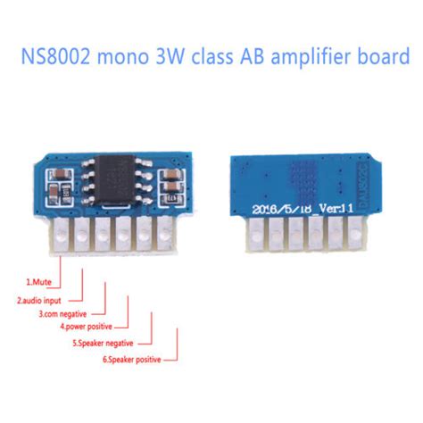 DC 3V 3 7V 5V Class AB Mono 3W Mini Amplifier Board Audio Module