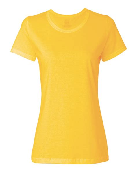 Fruit Of The Loom Ladies Hd Cotton™ T Shirt Yellow 2xl Walmart