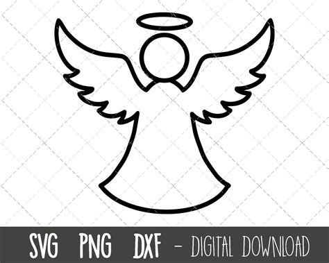 Angel Svg Angel Wings Svg Christmas Angel Svg Angel Vector Angel Clipart Religious Angel Svg