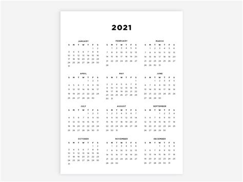 20 Calendar 2021 Xls Free Download Printable Calendar Templates ️