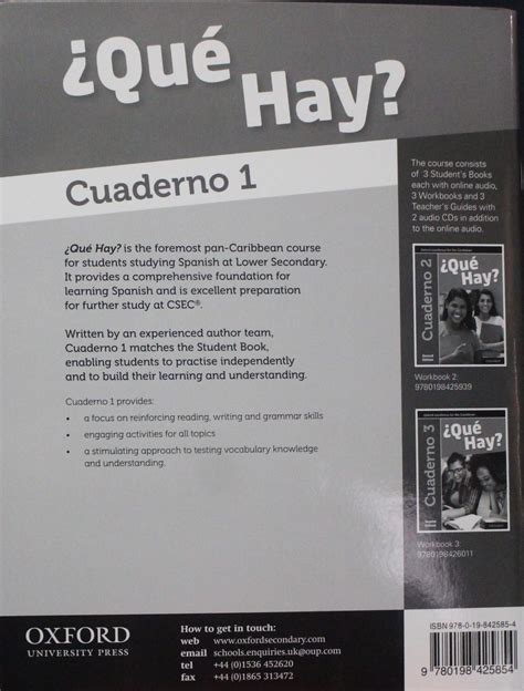 Que Hay Workbook 1 2nd Edition 2008 Tccu Bookstore And Outlet