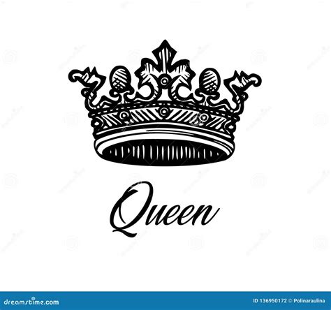queen crown drawing tattoo