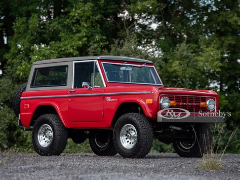 1970 Ford Bronco 4×4 Custom Auburn Fall 2021 Rm Auctions