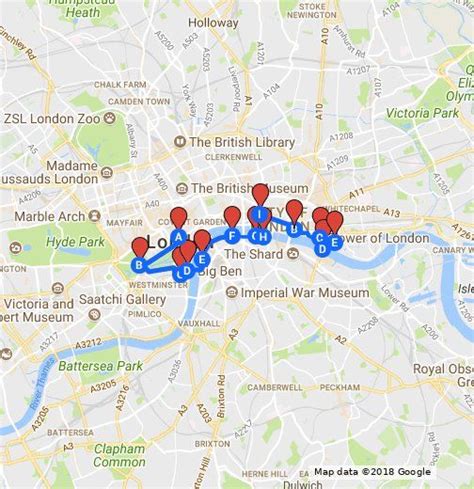 Copy Of Walking Map Of London Walking Map London Map Walks In London