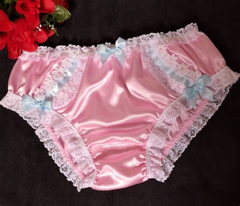 Baby Pink Bikini Panties Sensually Soft Satin Sissy Knickers Etsy