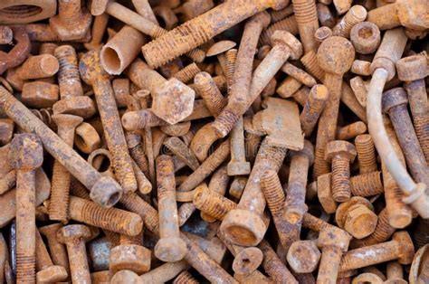 Old Rusty Bolts And Nuts Stock Image Image Of Background 85759787